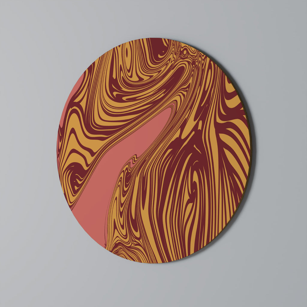 FLYTANDE TANKAR Rund väggdekoration