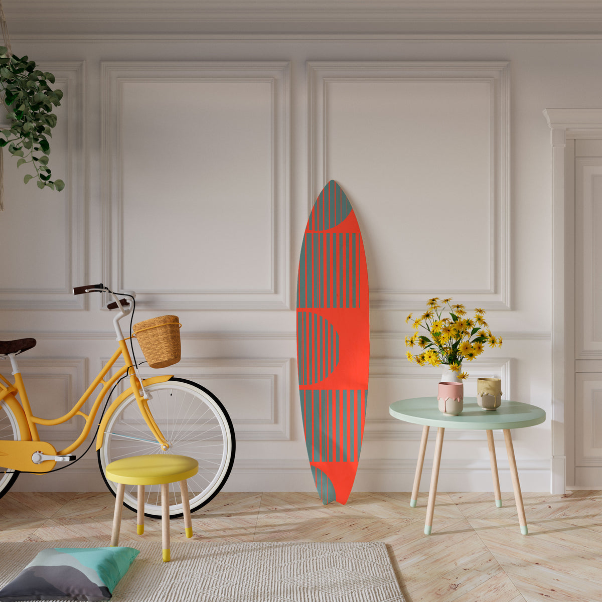 RISING GEOMETRY STARS Surfboard Decorative Panel