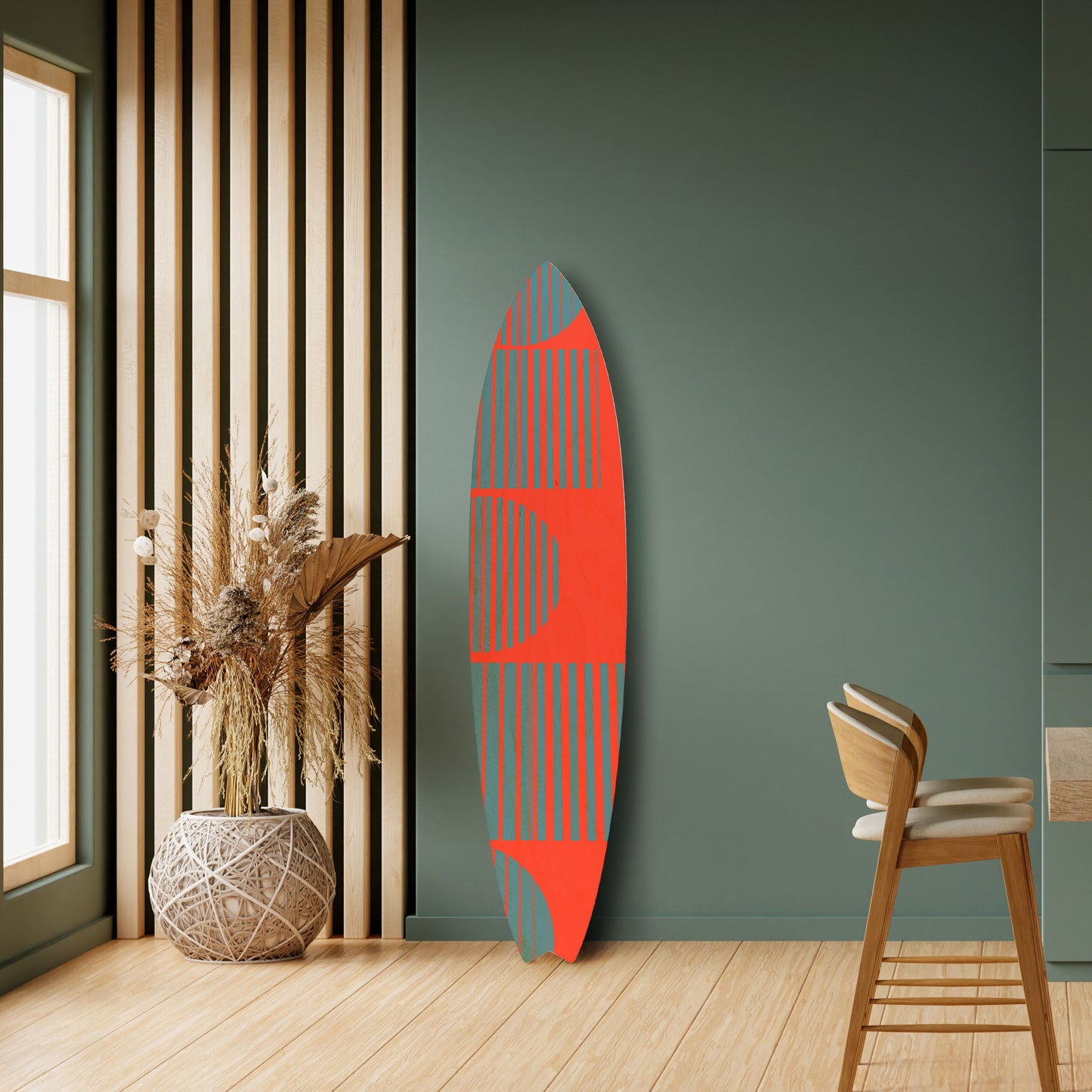 RISING GEOMETRY STARS Dekorativ Surfbräda