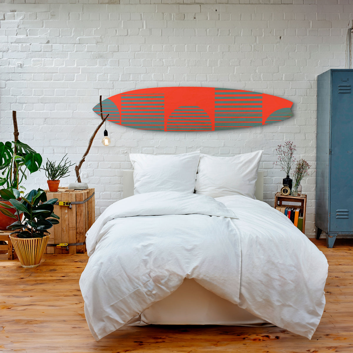 RISING GEOMETRY STARS Dekorativ Surfbräda