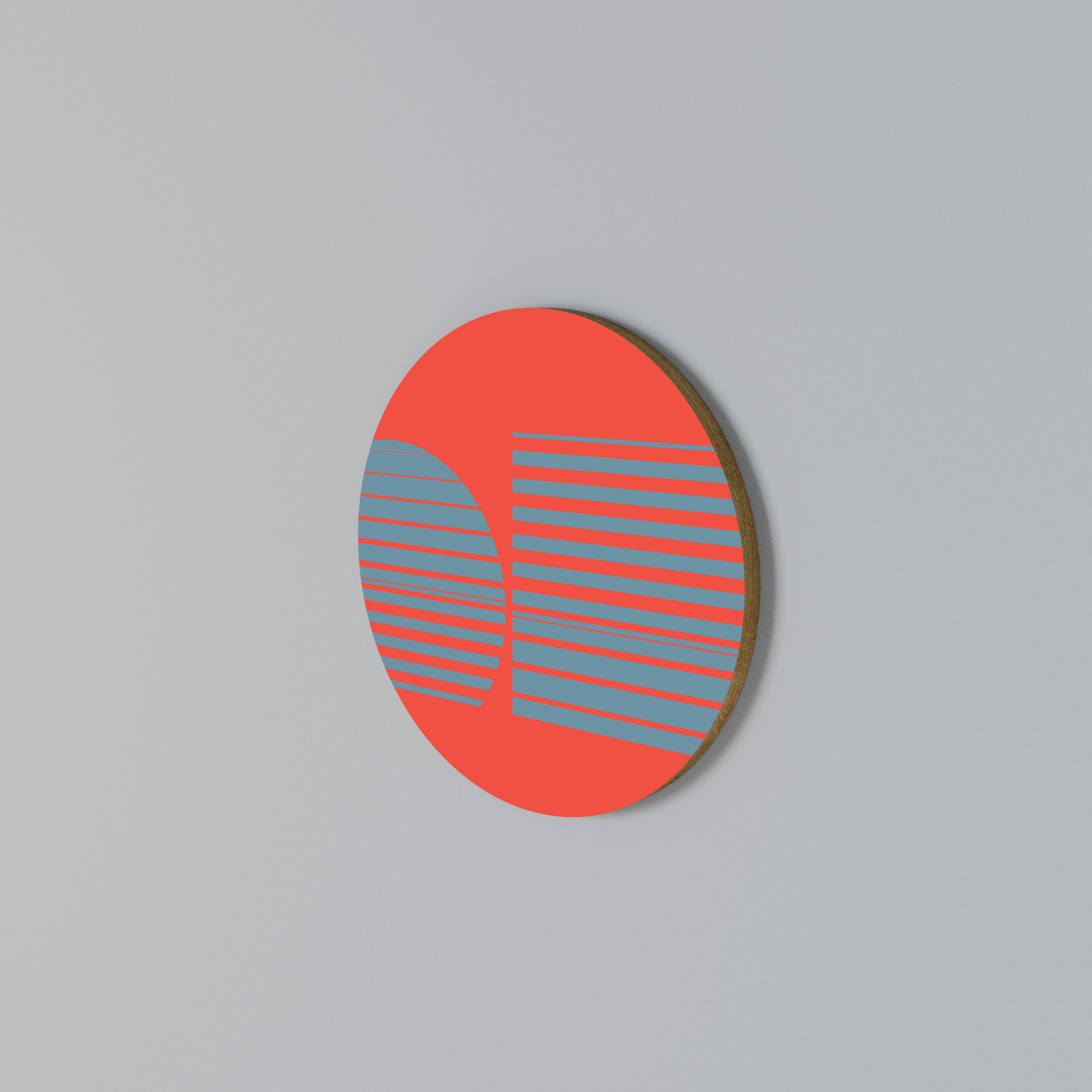 RISING GEOMETRY STARS Round Wall Art