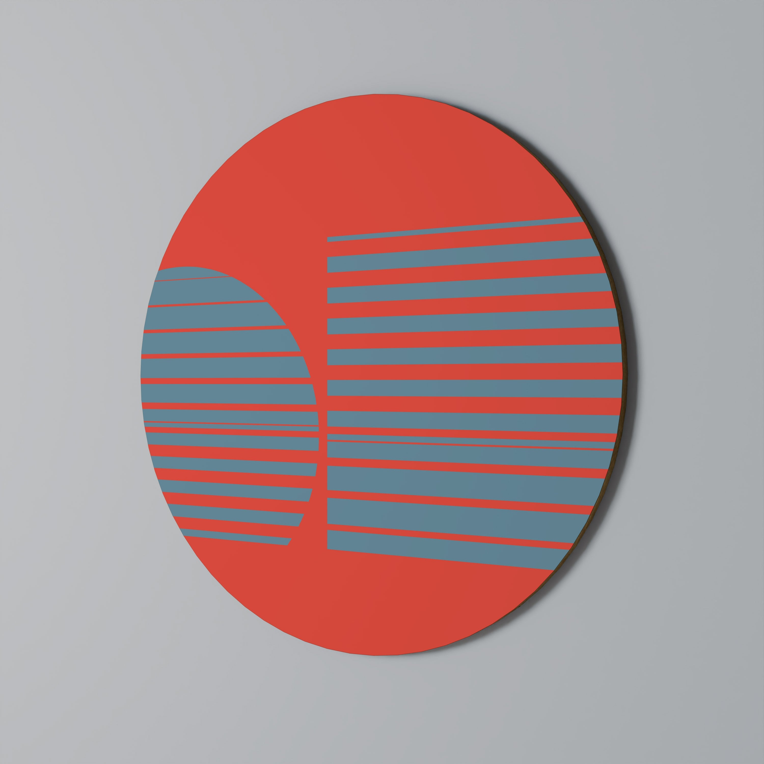 Rund väggdekoration med RISING GEOMETRI STJÄRNOR