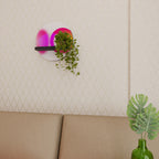 SYMPHONY OF COLORS Round Art Shelf In Black Finish