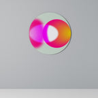 SYMPHONY OF COLORS Round Wall Art