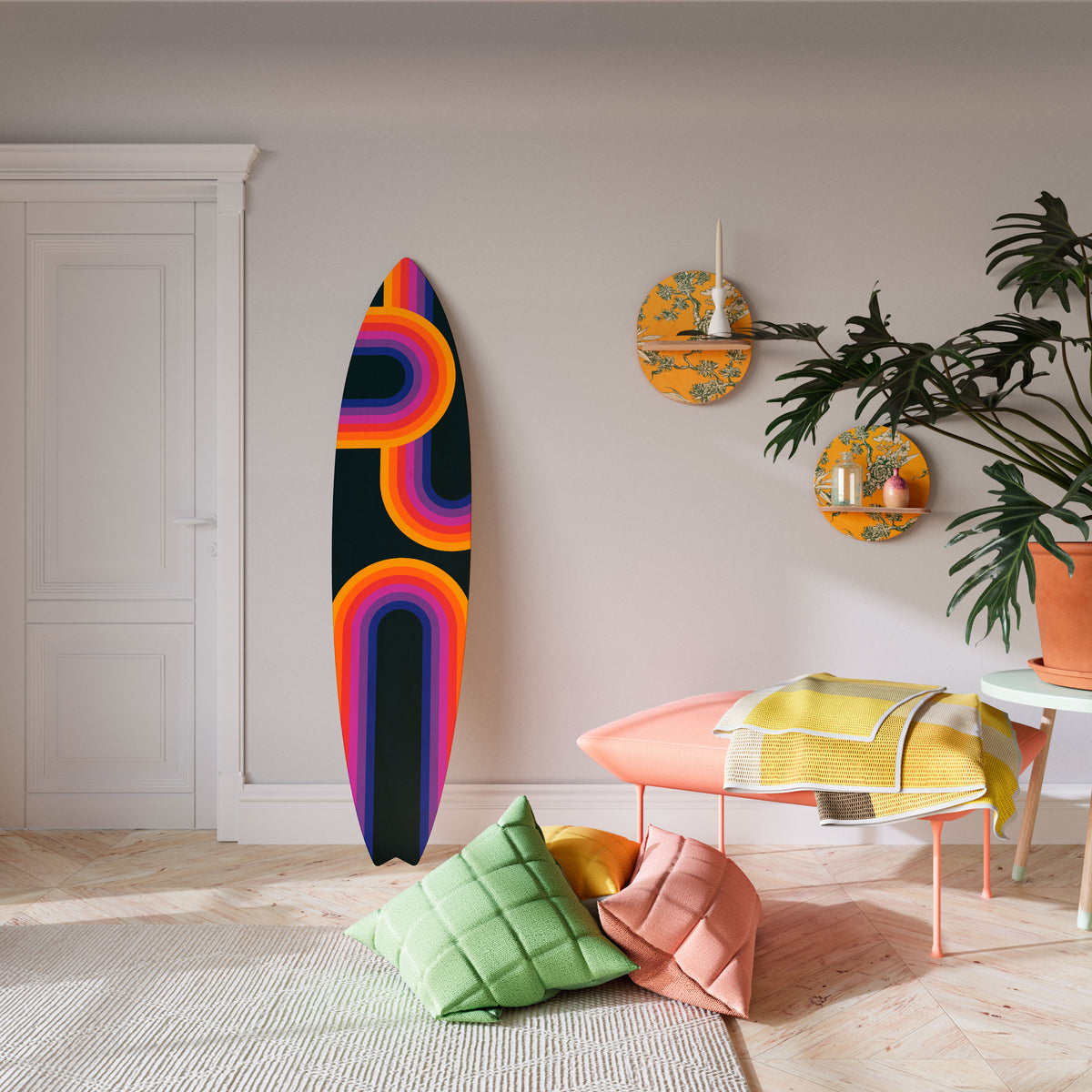 BLINDED BY THE LIGHTS Surfboard Decorative Panel
