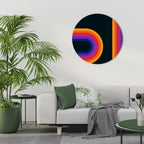 BLINDED BY THE LIGHTS Round Wall Art