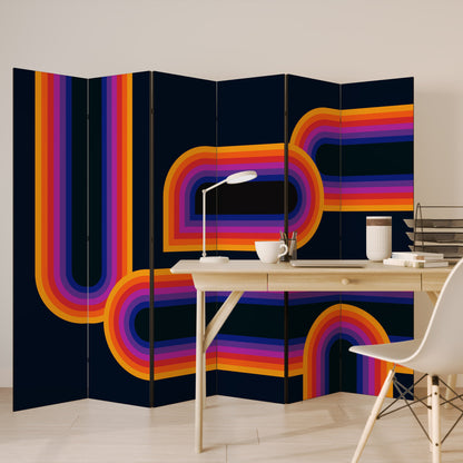 BLINDED BY THE LIGHTS Decorative 6-Panel Room Divider