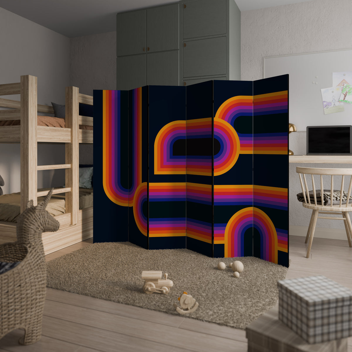 BLINDED BY THE LIGHTS Rumsavdelare 6 paneler