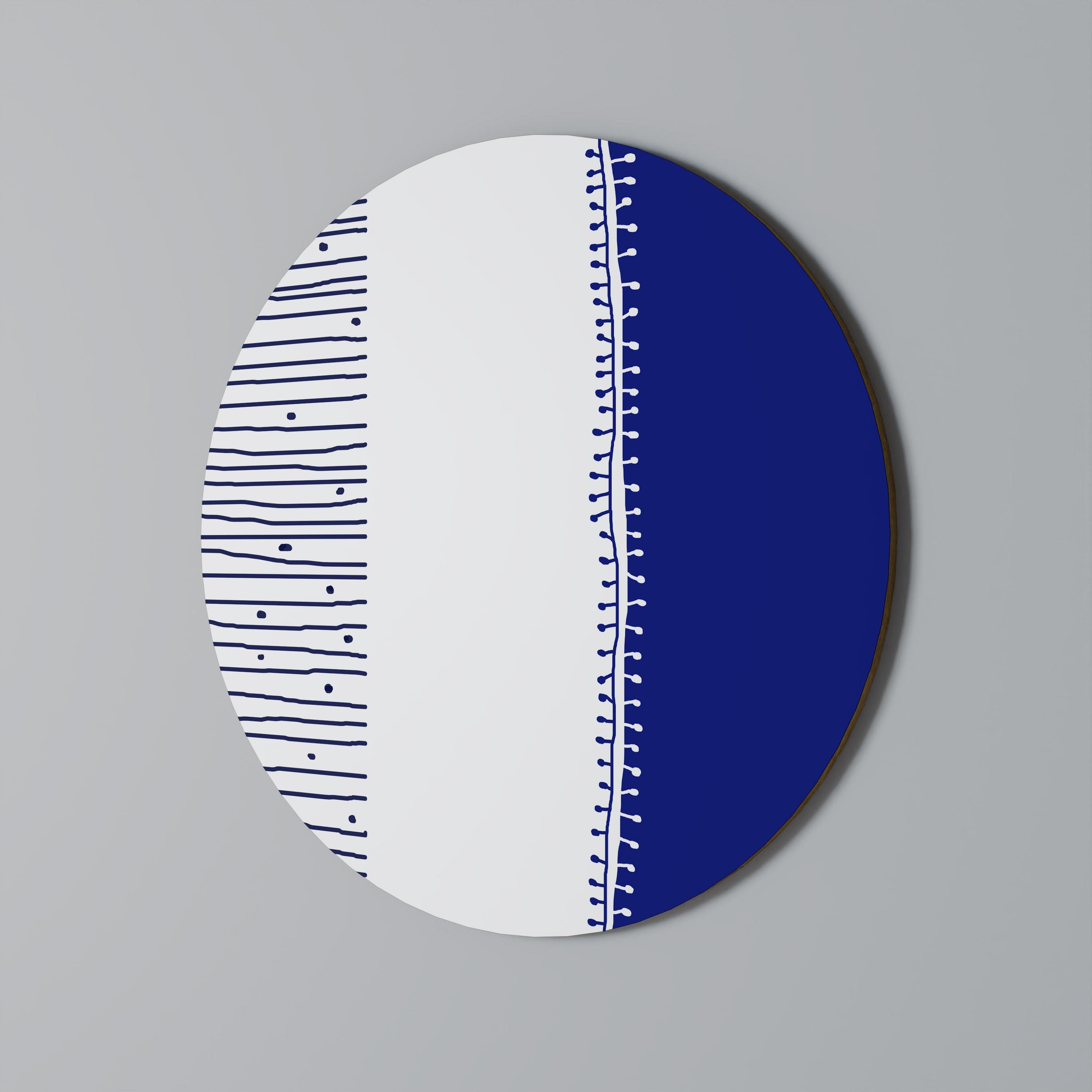 Rund väggdekoration BLUE HARMONY DESIGN