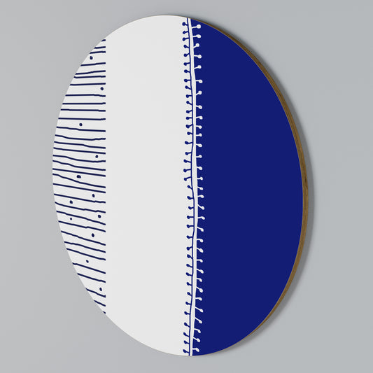 BLUE HARMONY DESIGN Rund väggdekor