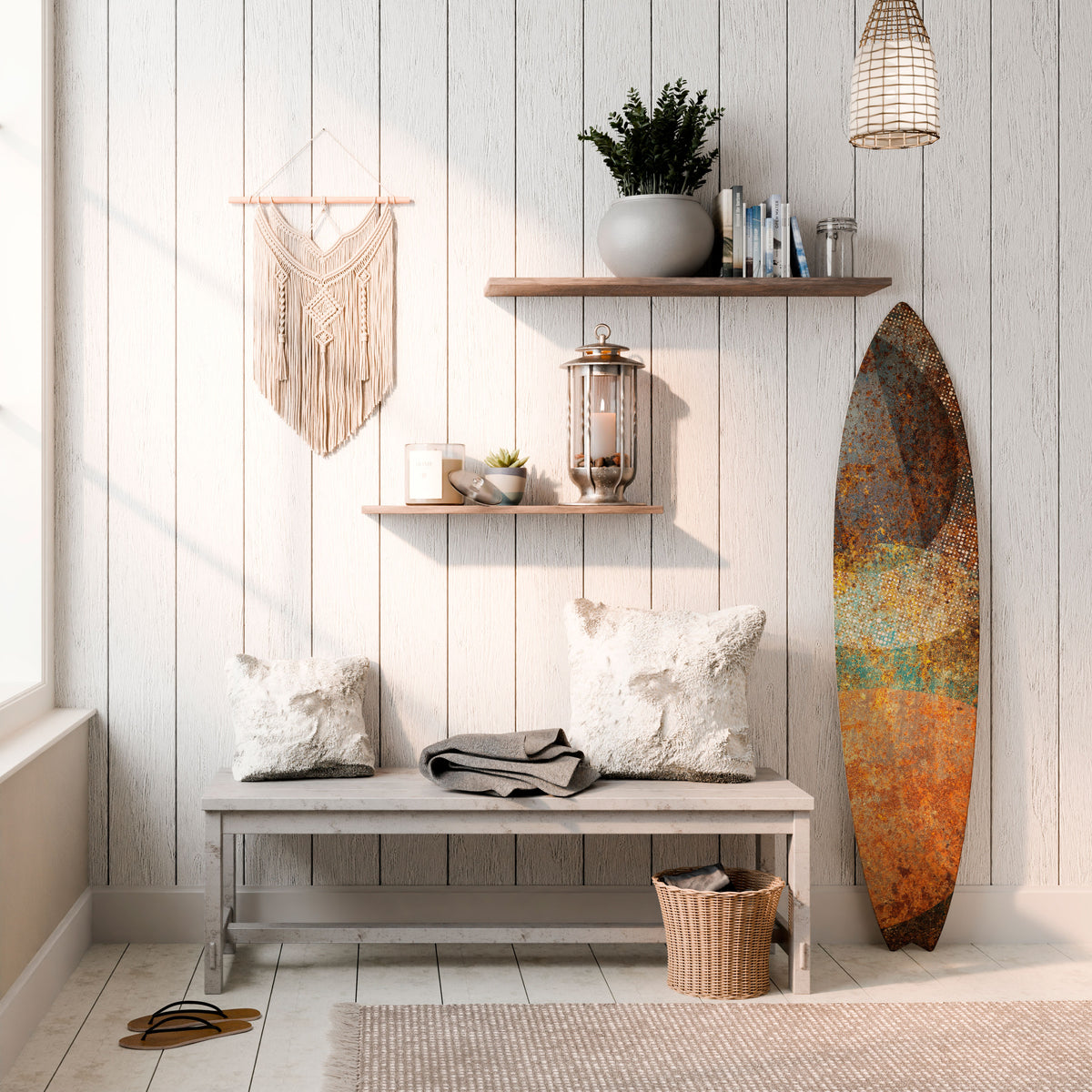 ANTIQUE AURA Dekorativ Surfbräda