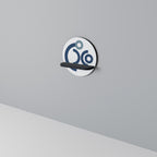 ORB DESIGN Round Art Shelf In Black Finish