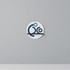 ORB DESIGN Round Art Shelf In Black Finish