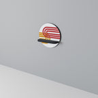 CIRCLELINE DECOR Round Art Shelf In Black Finish