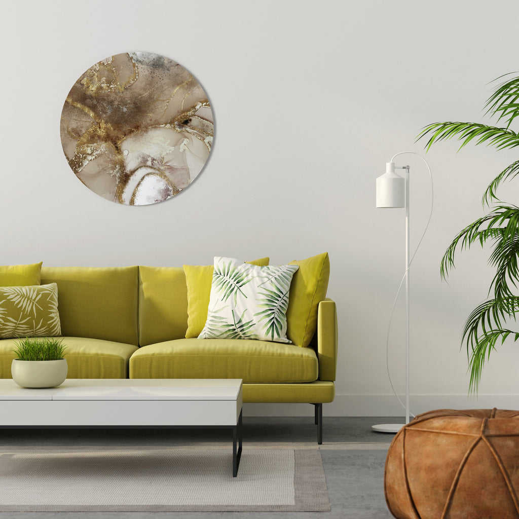 Lugnande bäckar rund väggdekoration