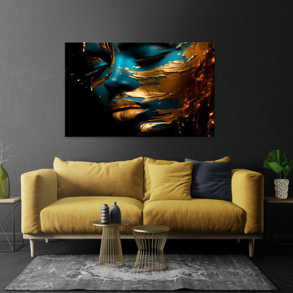 GLOWING ELEGANCE Horizontal Canvas Print