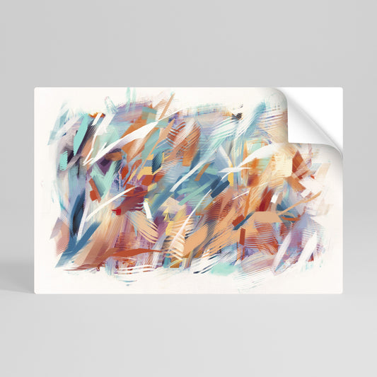 DRÖMLIK PALETTE Horisontell poster med självhäftande text