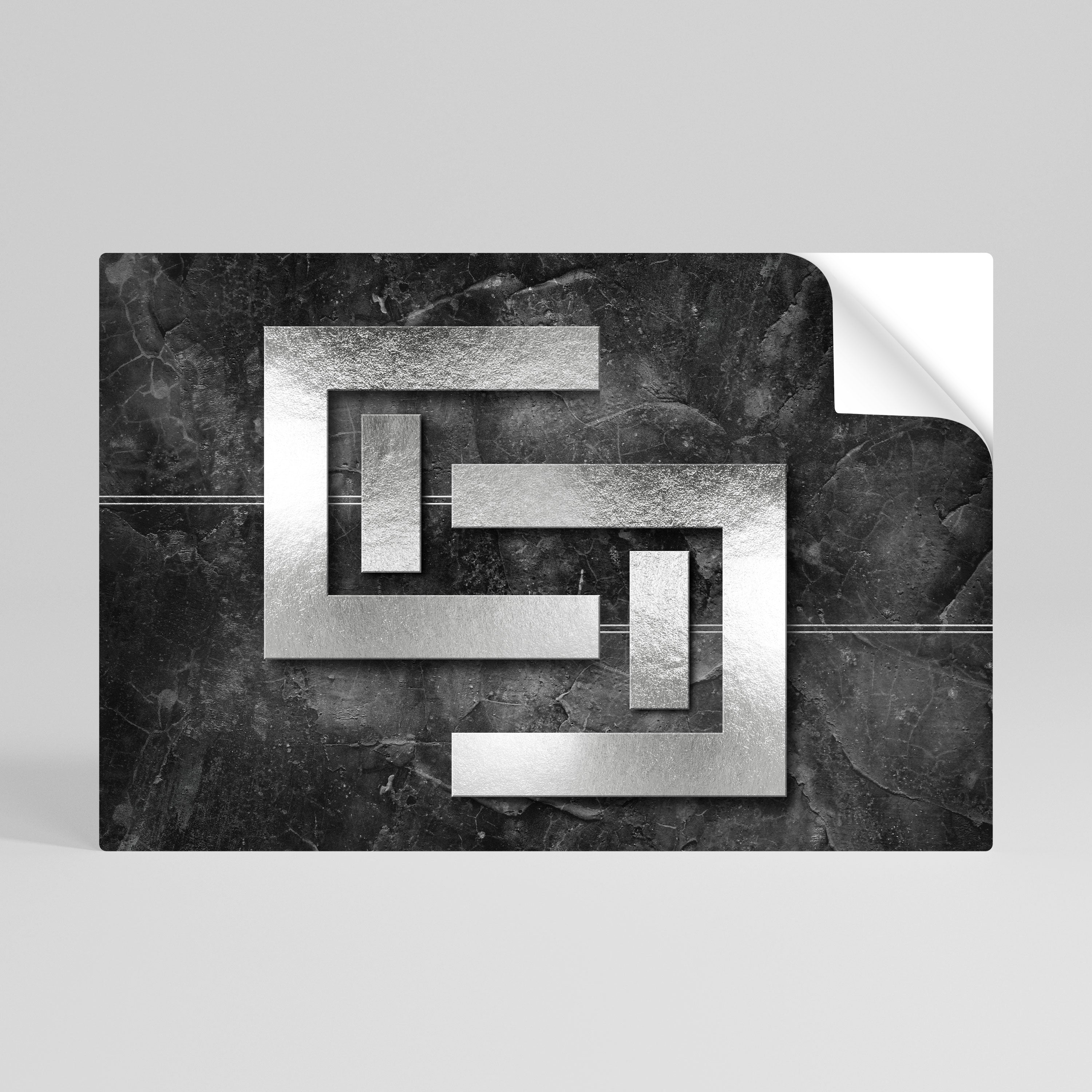 STEEL CAPTURE Självhäftande Horisontell Poster