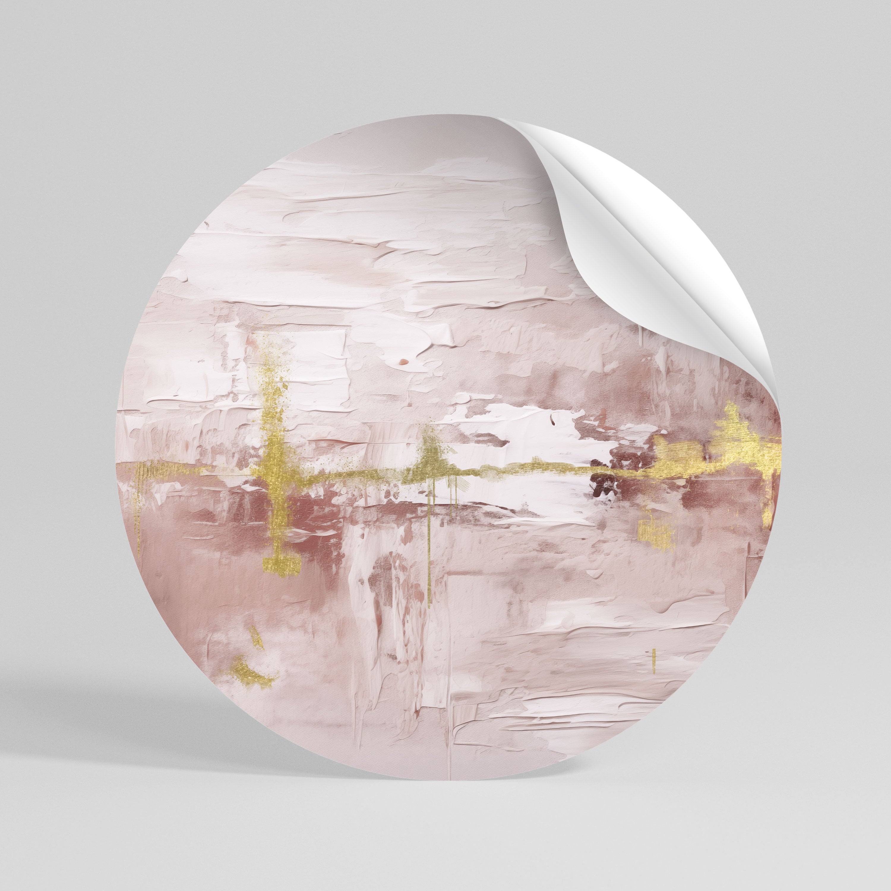 PROSECCO IMPRESSION Peel and Stick Round Sticker