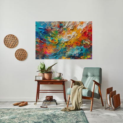 WHISPERS OF COLOR Peel and Stick Horizontal Poster