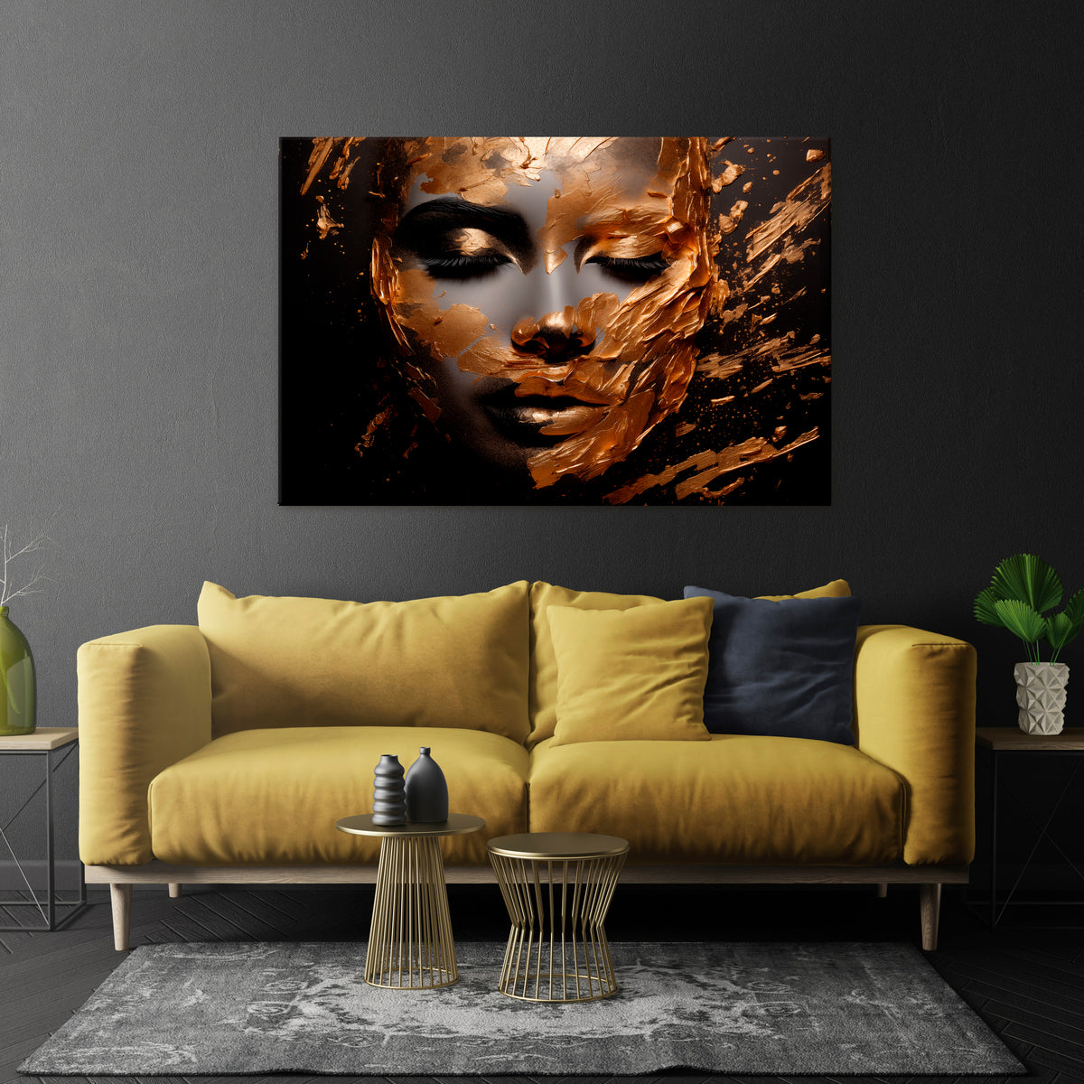 SHIMMERING ELEGANCE Horizontal Canvas Print