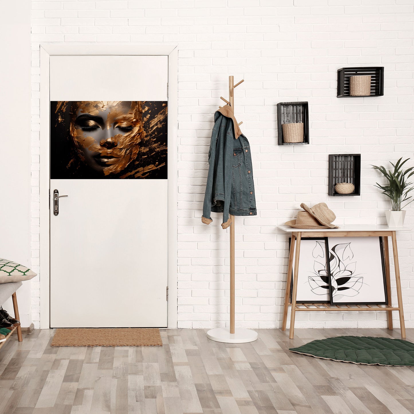 SKIMRANDE SKÖNHET horisontell poster med självhäftande motiv