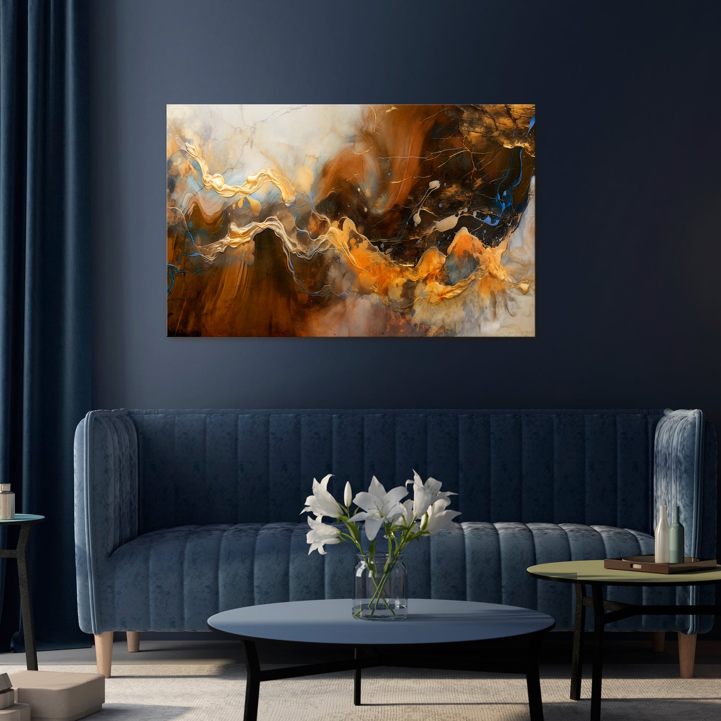 FLUID SYMPHONY Horizontal Canvas Print