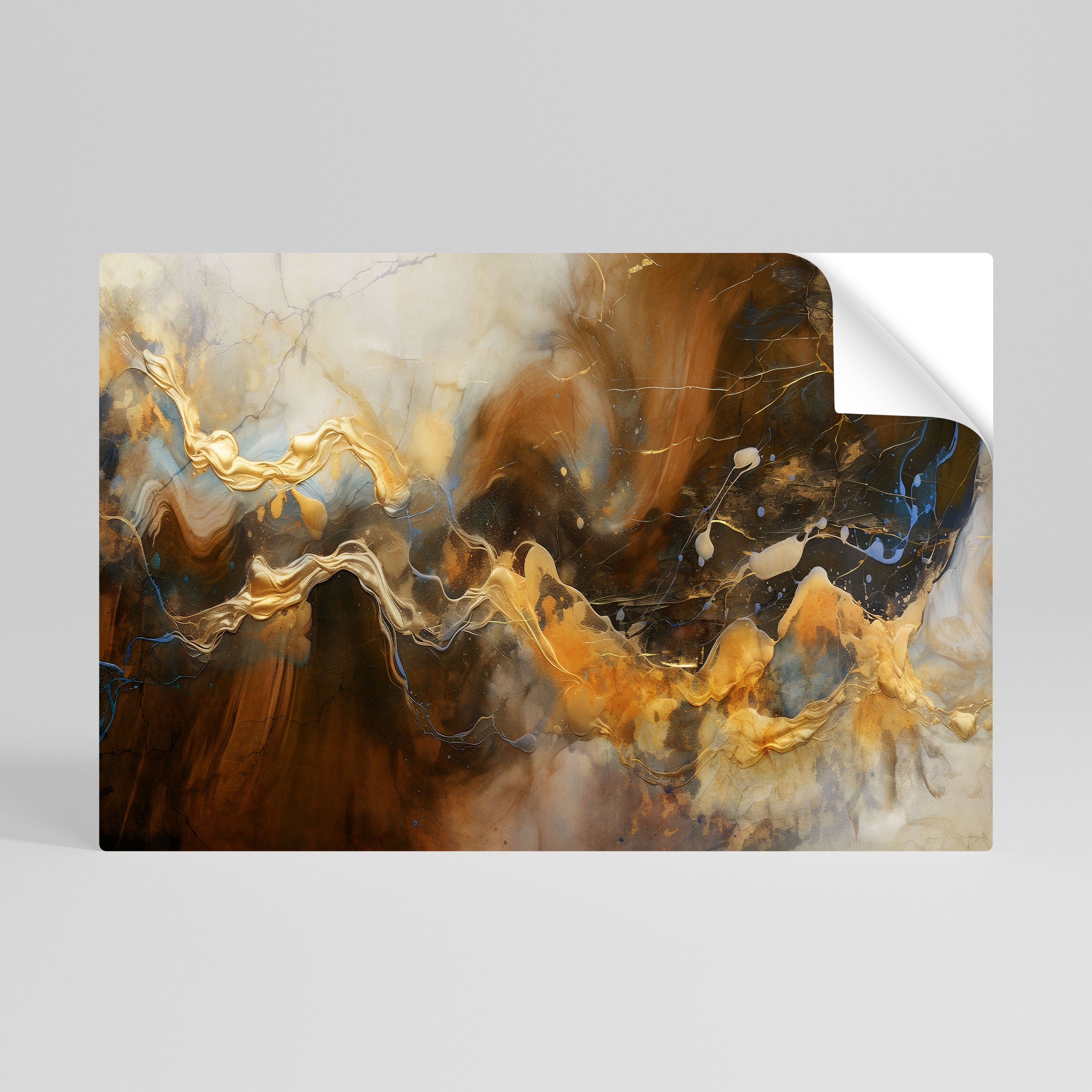 FLUID SYMPHONY Peel and Stick Horizontal Poster