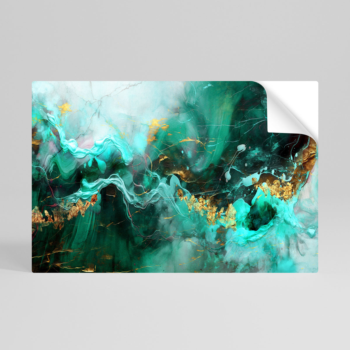 GRACEFUL WAVES Självhäftande Horisontell Poster