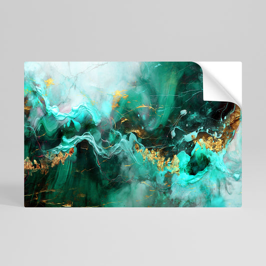 GRACEFUL WAVES Självhäftande Horisontell Poster