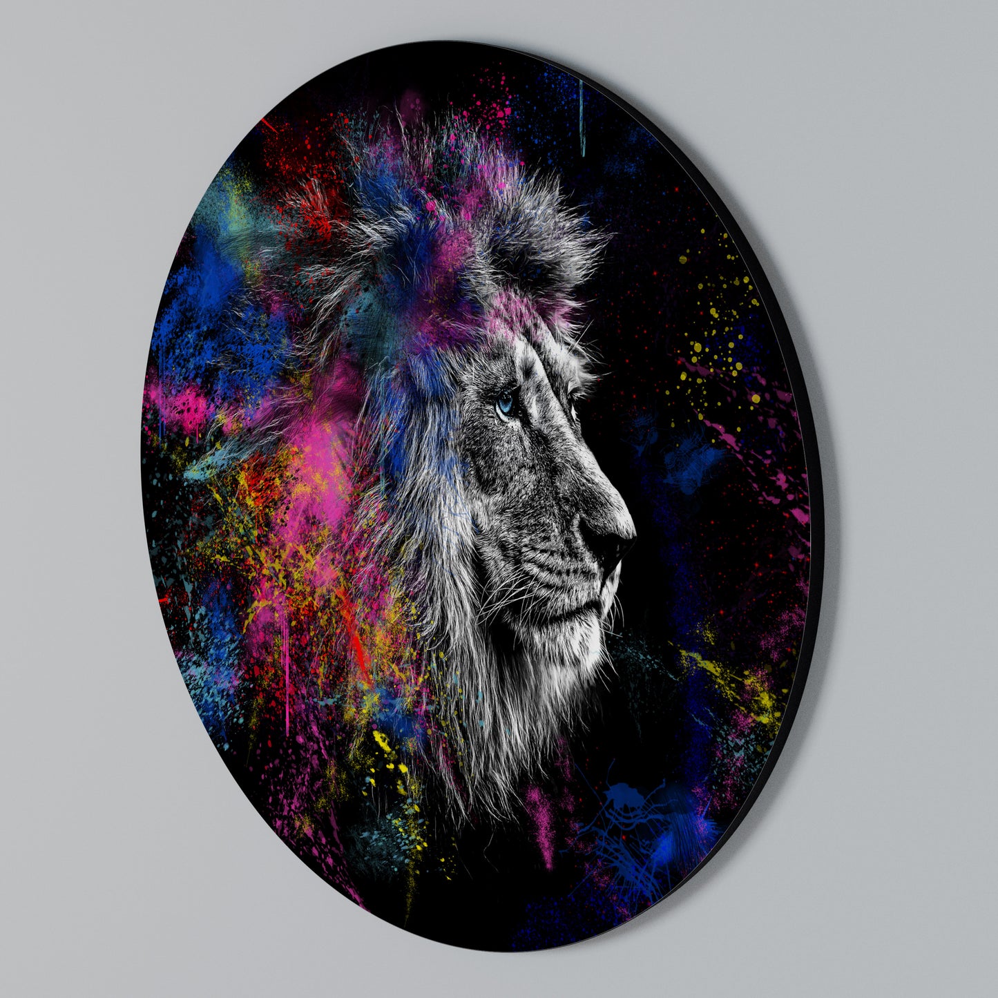 LION ARTISTRY Rund väggdekor