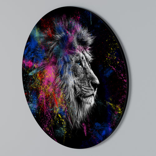 LION ARTISTRY Rund väggdekor
