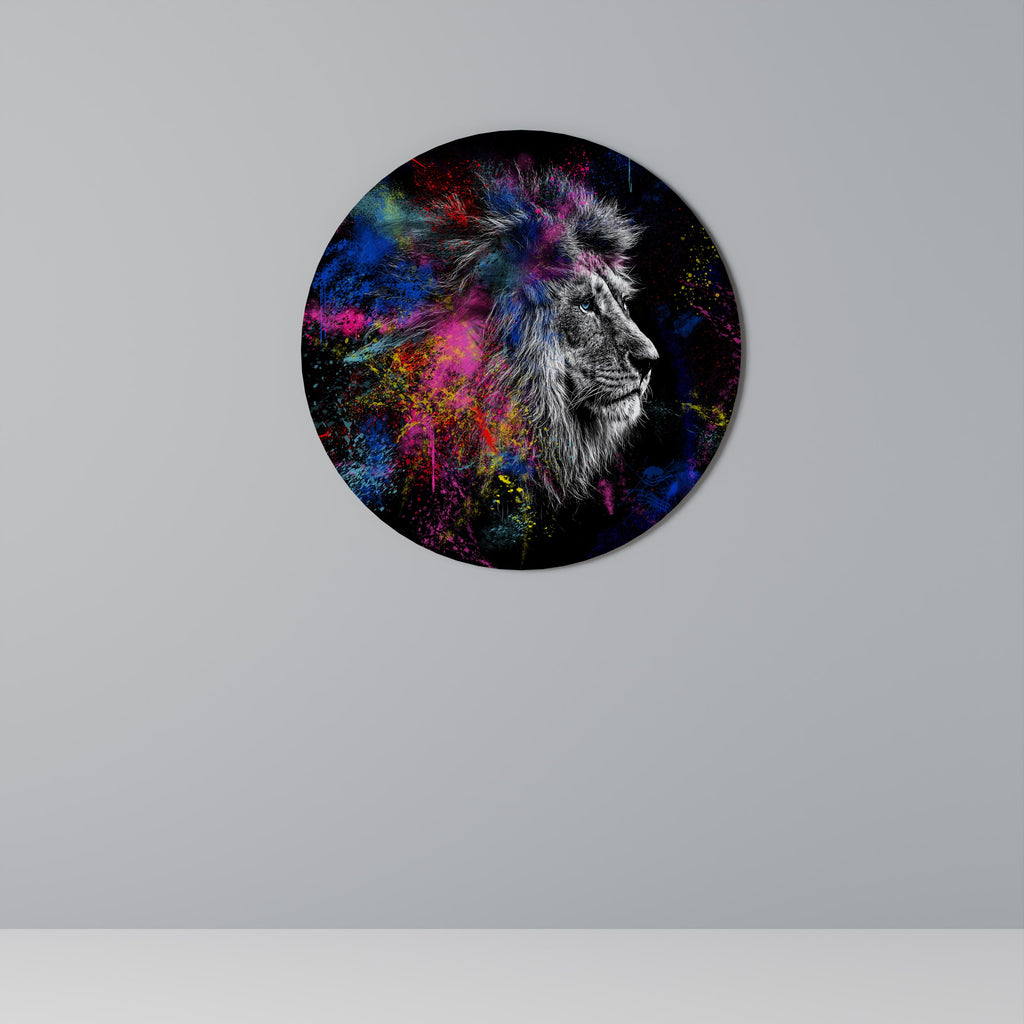 LION ARTISTRY Rund väggkonst