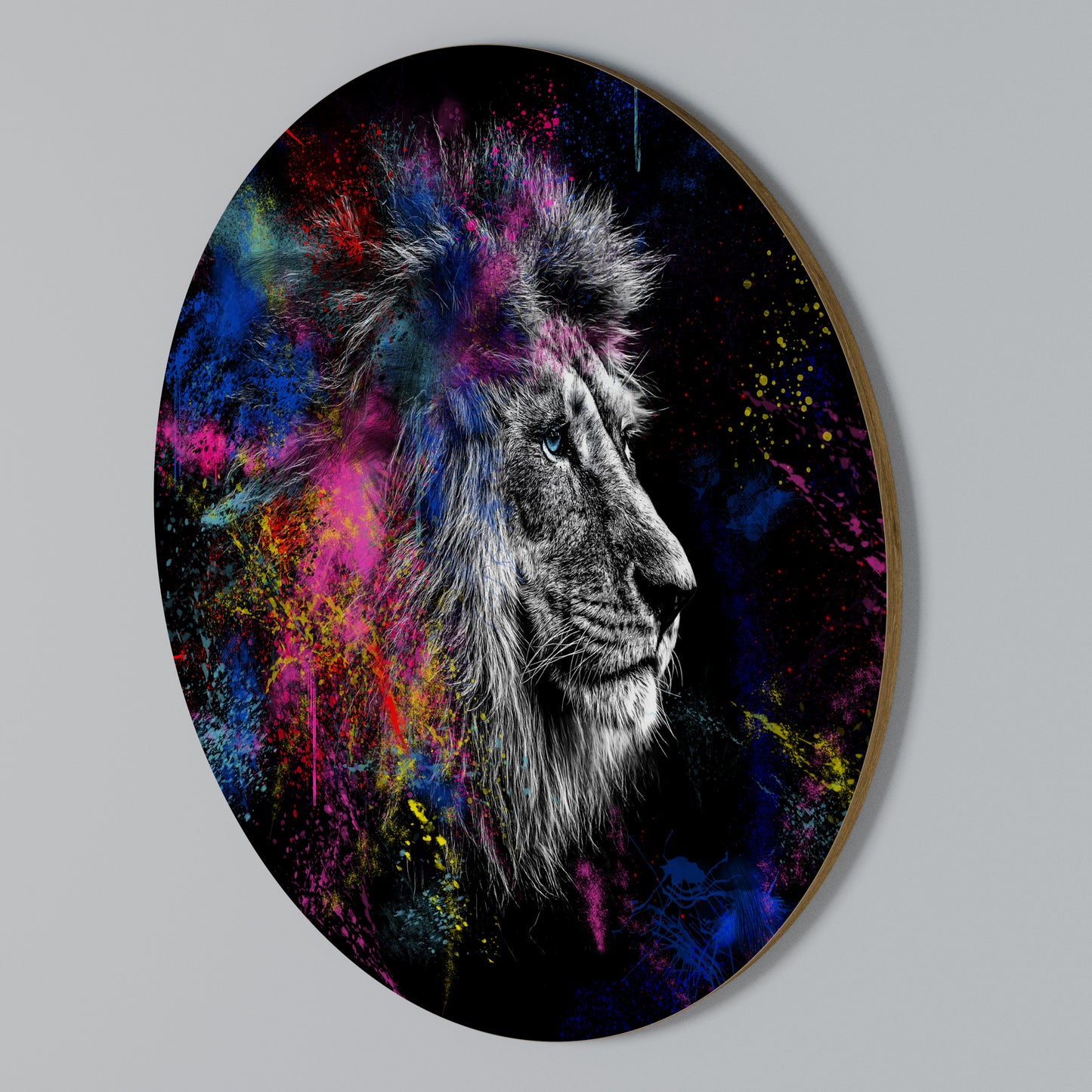 LION ARTISTRY Rund väggdekor