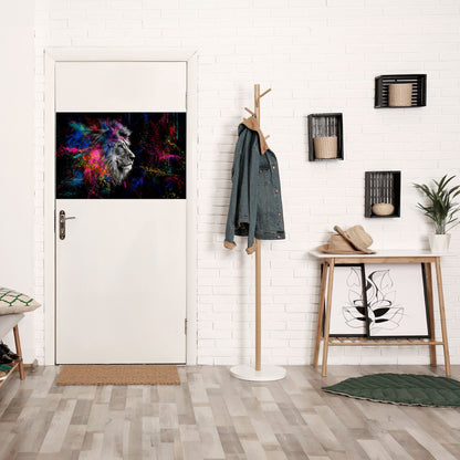 LION ARTISTRY Horisontell affisch med självhäftande tryck