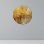 SEARING GLOW Round Wall Art