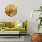 SEARING GLOW Round Wall Art