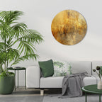 SEARING GLOW Round Wall Art