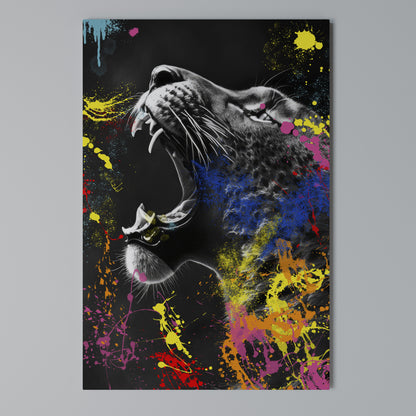 LEOPARD ARTISTRY Vertical Canvas Print