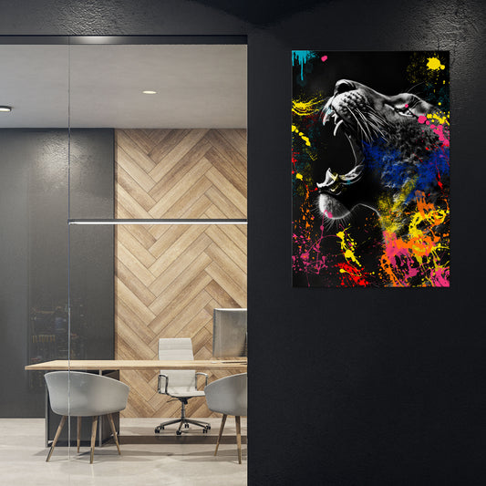LEOPARD ARTISTRY Vertical Canvas Print