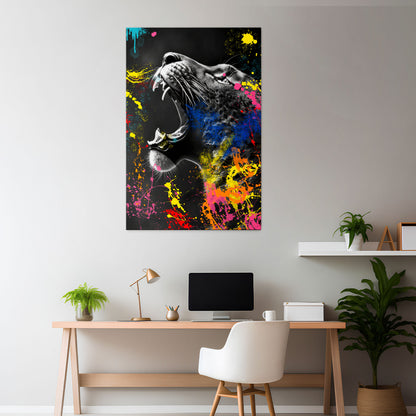 LEOPARD ARTISTRY Vertical Canvas Print