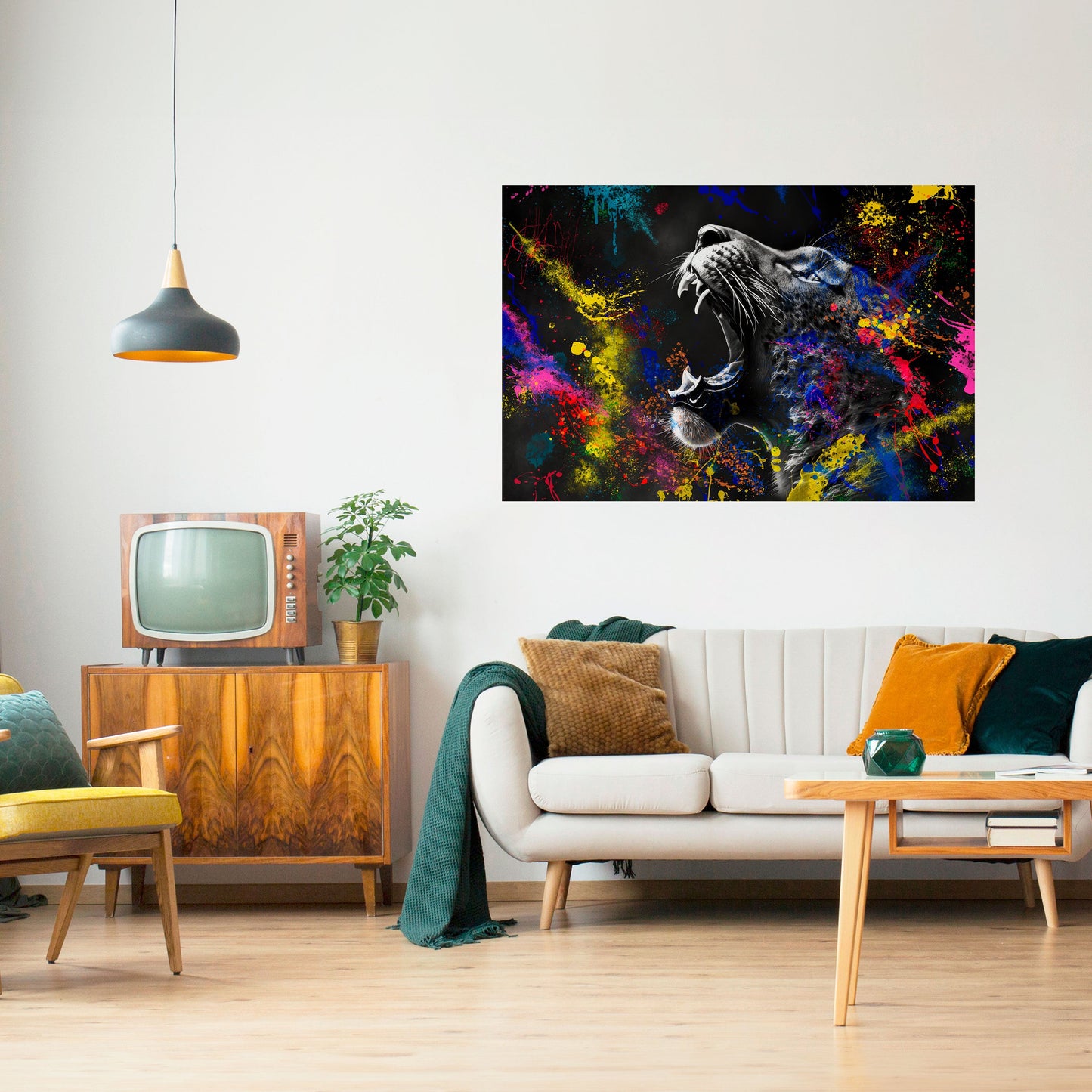 LAMPART ARTISTRY horisontell poster med självhäftande tryck