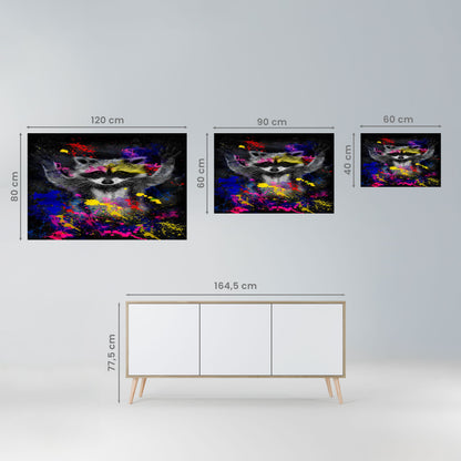 RACCOON ARTISTRY Peel and Stick Horizontal Poster