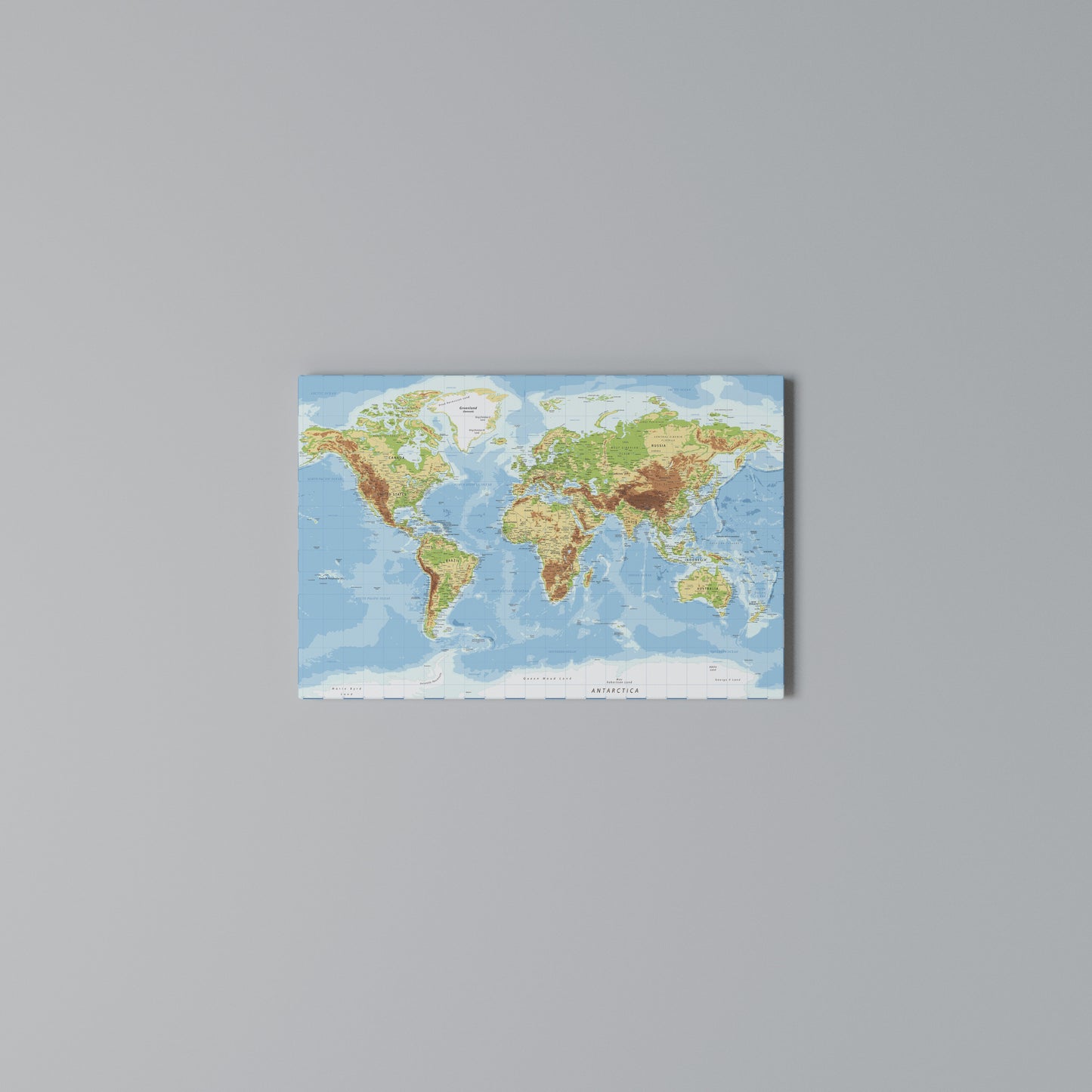 MAP OF DIVERSITY Horizontal Canvas Print