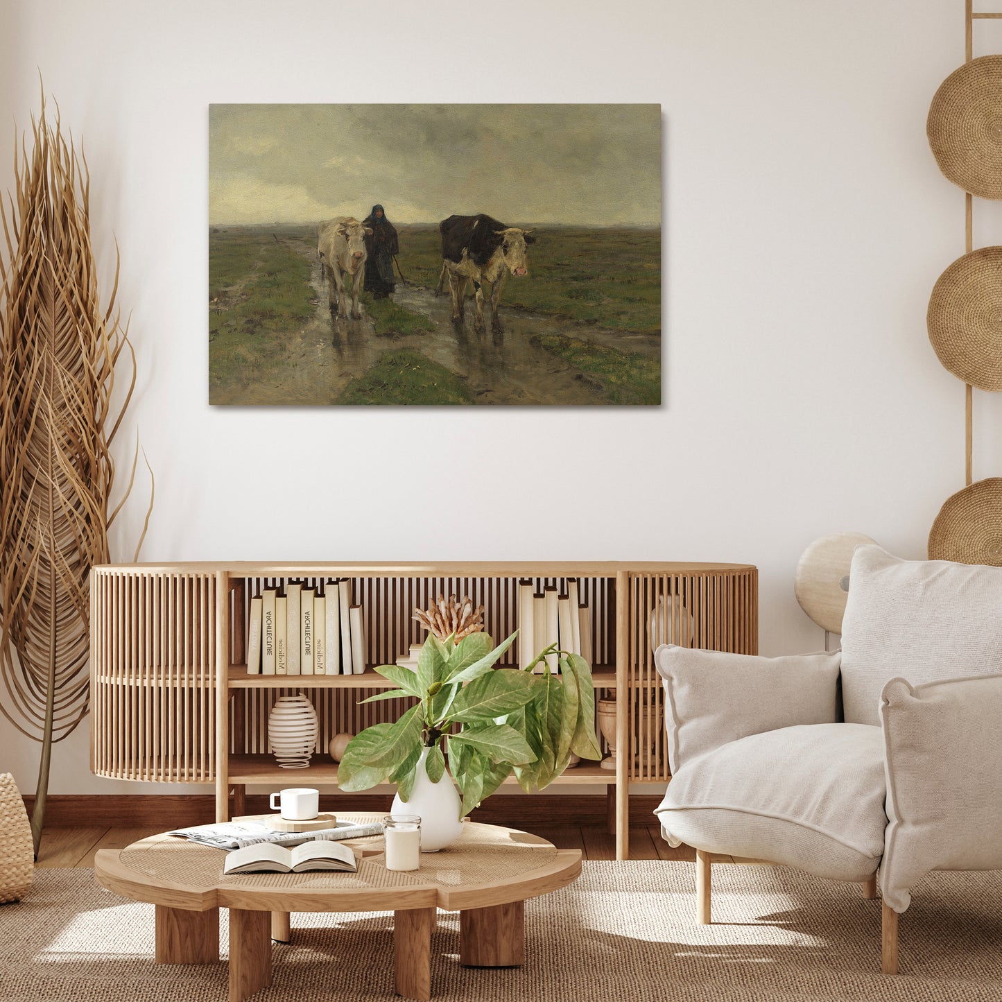 RAINY REFLECTIONS Horizontal Canvas Print