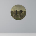 RAINY REFLECTIONS Round Wall Art