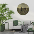 RAINY REFLECTIONS Round Wall Art