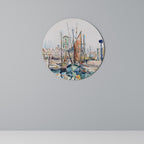 LA ROCHELLE Round Wall Art