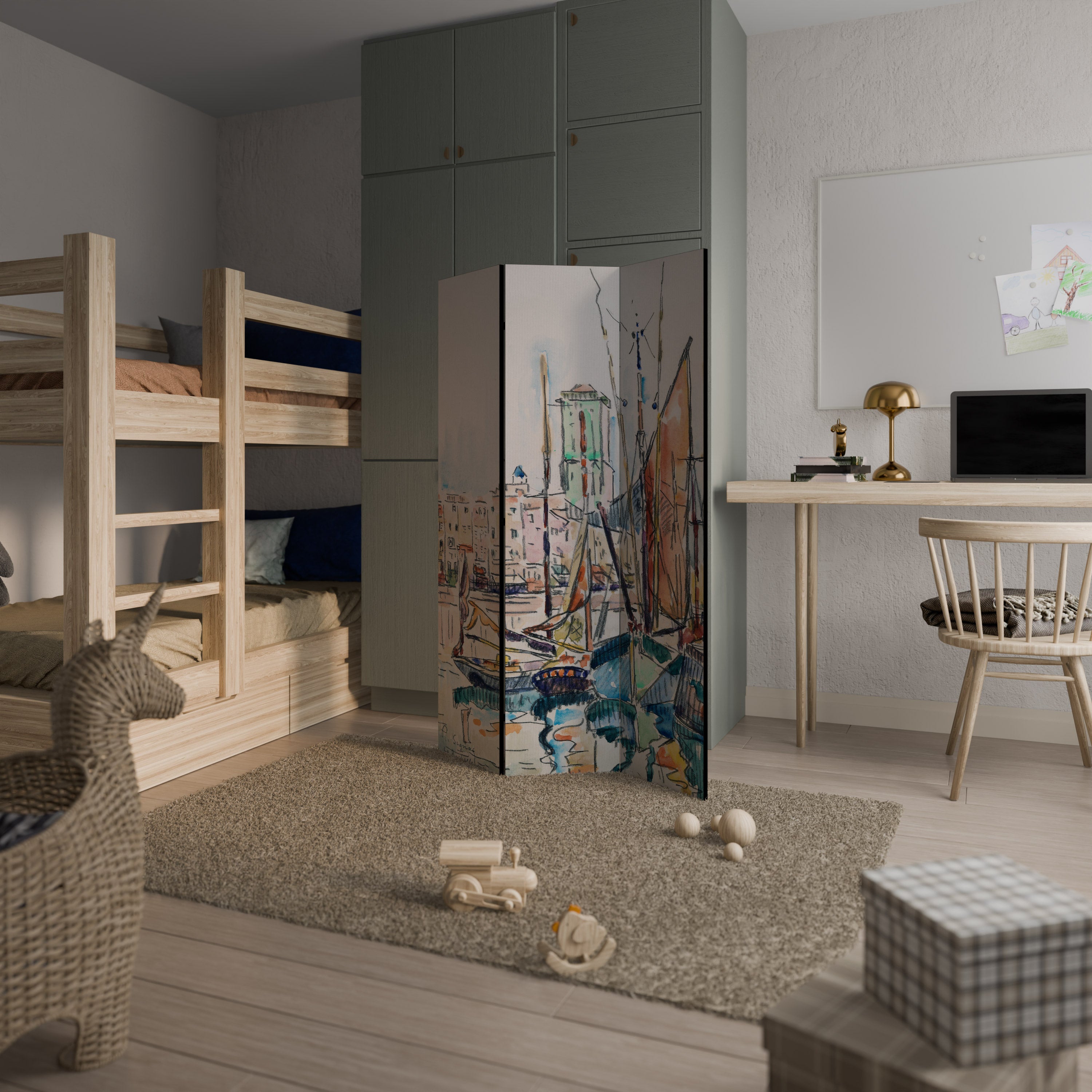 LA ROCHELLE 3-Panel Room Divider