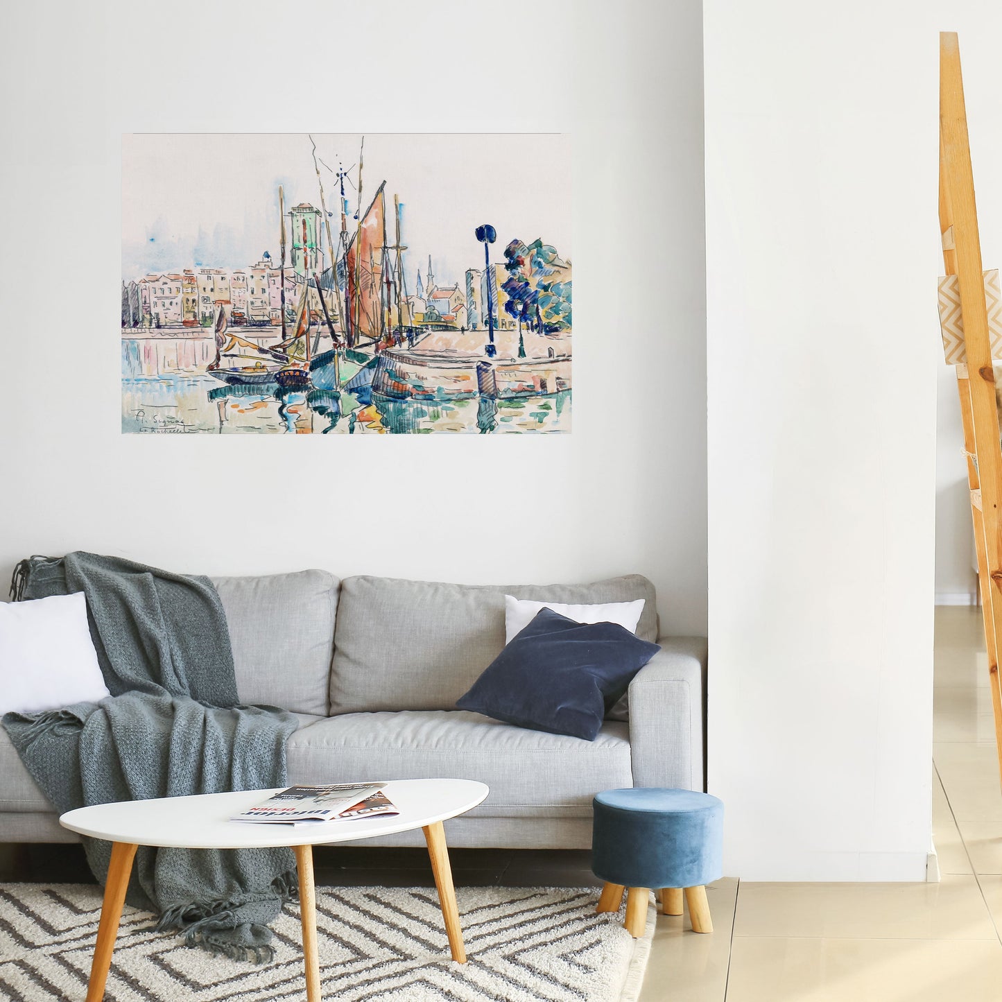 LA ROCHELLE horisontell affisch med självhäftande text